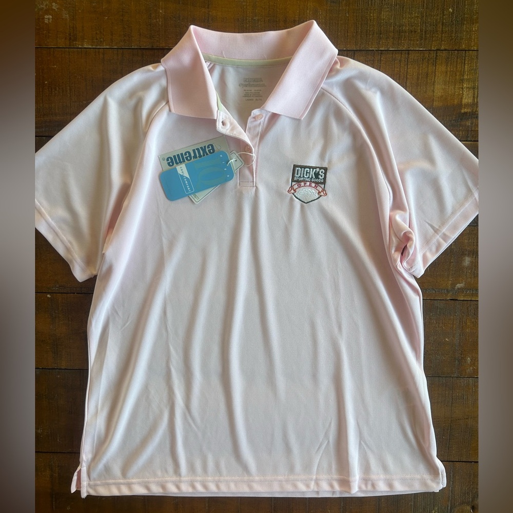 Dicks Sporting Goods Golf Open Pink Polo Shirt